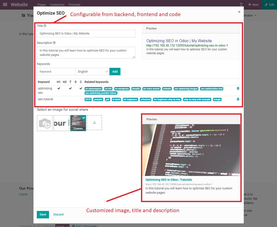 SEO preview example