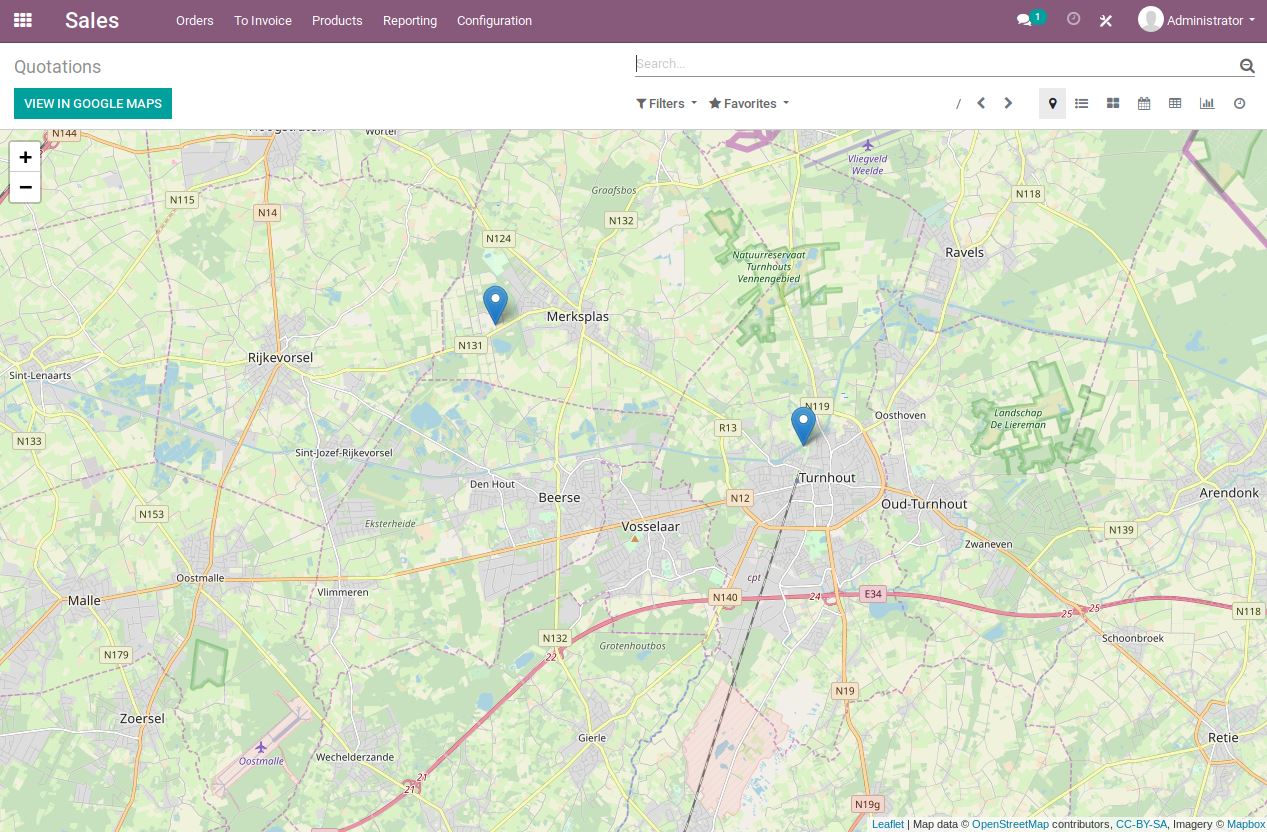 Map view result