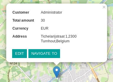 Map view popup example