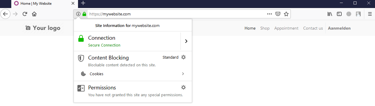Result: Odoo instance on HTTPS